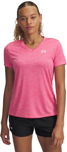 Rückansicht von Under Armour Tech SSV Twist Funktionsshirt Damen pink