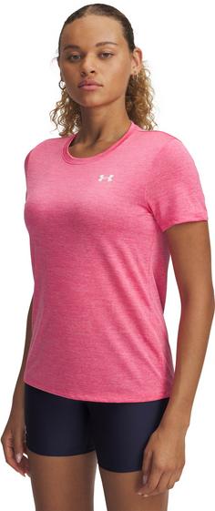 Rückansicht von Under Armour TECH SSC- TWIST Funktionsshirt Damen pink
