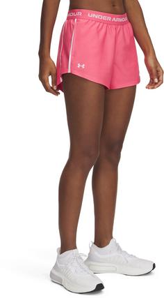 Rückansicht von Under Armour TECH PLAY UP SHORTS Funktionsshorts Damen pink