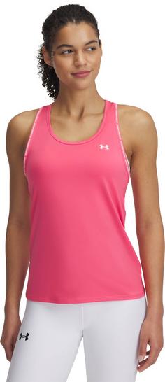 Rückansicht von Under Armour TECH KNOCKOUT TANK Funktionstank Damen pink
