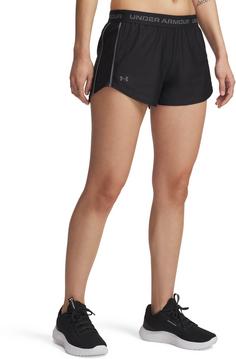 Rückansicht von Under Armour Tech Play Up Funktionsshorts Damen black