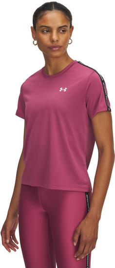Rückansicht von Under Armour Tech Funktionsshirt Damen fuchsia dusk
