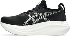 Rückansicht von ASICS GEL-NIMBUS 27 Laufschuhe Damen black-lake grey