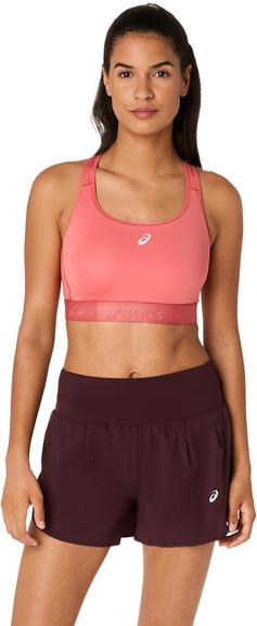 Rückansicht von ASICS ROAD COMPRESSION Sport-BH Damen dark pink clay