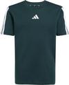 adidas 3 STRIPES T-Shirt Jungen - aurora ivy-white
