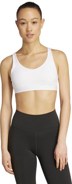 Rückansicht von adidas ALL ME ESS Sport-BH Damen white