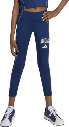 Rückansicht von adidas TRAIN ESSENTIALS COLLEGIATE 7/8-Tights Kinder dark blue-white
