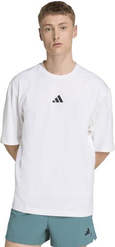 Rückansicht von adidas OVERSIZE Funktionsshirt Herren white