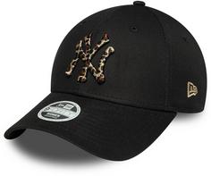 New Era New York Yankees Leopard Cap Damen black-camo