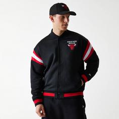 Rückansicht von New Era Chicago Bulls Bomberjacke Herren black