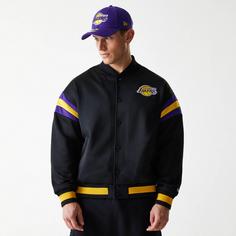 Rückansicht von New Era LA Lakers Bomberjacke Herren black