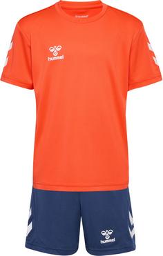 hummel hmlLOGO SET KIDS Trainingsanzug Kinder nasturtium-dark denim