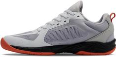 Rückansicht von hummel SPEED COURT Hallenschuhe Herren white-black-red
