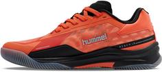 Rückansicht von hummel HB TOPFLIGHT PRO Hallenschuhe Herren black-orange