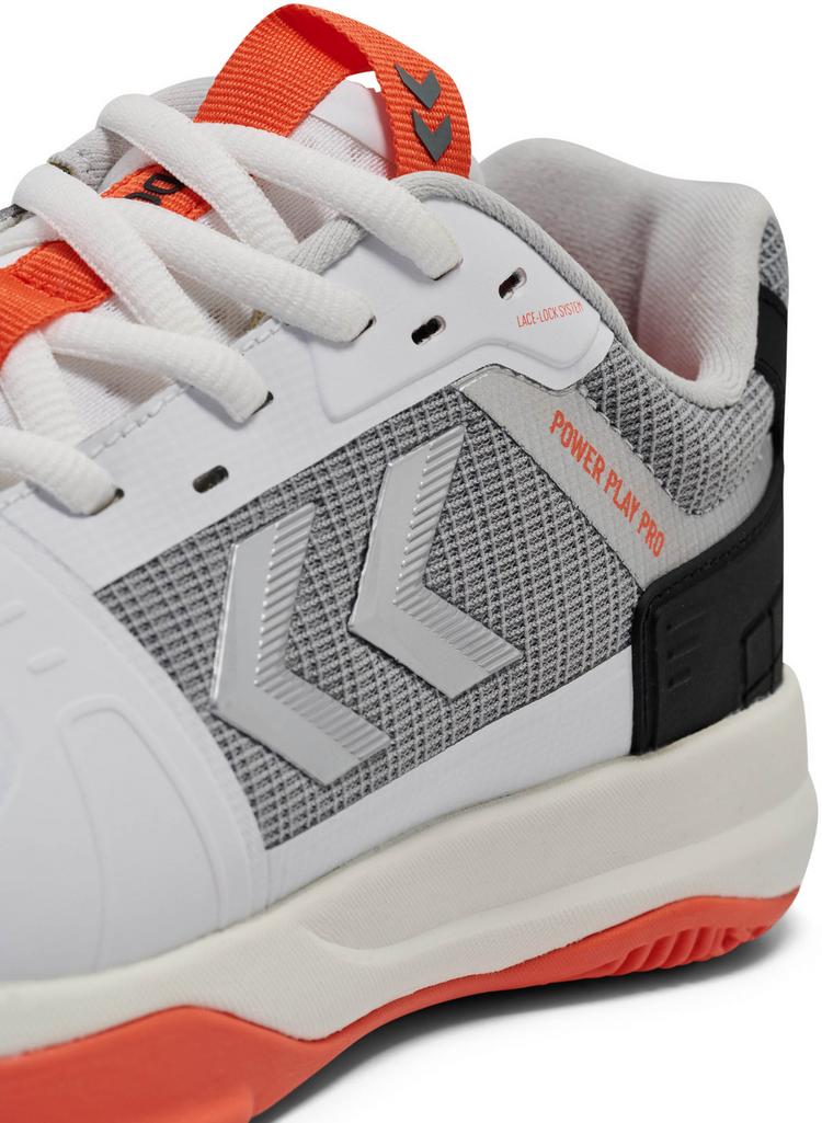 hummel hummel POWER PLAY PRO Hallenschuhe Herren - white-black-red - 4 | SportScheck
