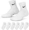 Nike Everyday 6P Socken Kinder - white-black