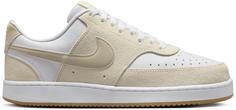 Nike Court Vision Sneaker Damen pale ivory-light orewood brown-white