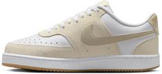 Rückansicht von Nike Court Vision Sneaker Damen pale ivory-light orewood brown-white