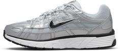 Rückansicht von Nike P-6000 Sneaker Damen white-black-metallic silver