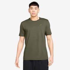 Rückansicht von Nike Club T-Shirt Herren medium olive-parachute beige