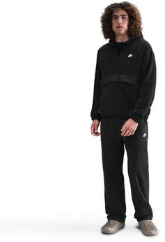 Rückansicht von Nike CLUB WINTER TOP Fleeceshirt Herren black-white