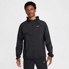 Rückansicht von Nike Stride Laufjacke Herren black-black-reflective silv
