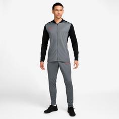 Rückansicht von Nike Academy Trainingsanzug Herren cool grey-black-bright crimson