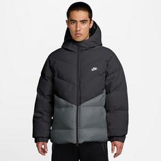 Rückansicht von Nike Windrunner Steppjacke Herren anthracite-cool grey-white