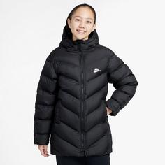 Rückansicht von Nike NSW ADP Steppjacke Kinder black-white