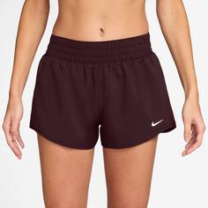 Rückansicht von Nike ONE Funktionsshorts Damen burgundy crush- reflective silv