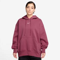 Rückansicht von Nike Phoenix Hoodie Damen sweet beet-sail