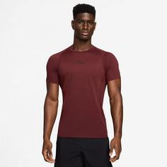 Rückansicht von Nike DF NPT Funktionsshirt Herren dark team red-black
