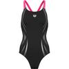 Arena Poseidonia Schwimmanzug Damen - black-shocking pink