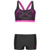 Arena Graphic Pro Bikini Set Damen - black-shocking pink