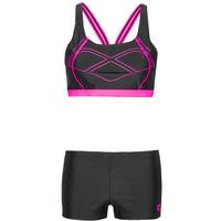 Arena Graphic Pro Bikini Set Damen - black-shocking pink