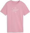 PUMA ESSENTIALS SCRIPT T-Shirt M&auml;dchen - poised pink