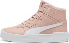 PUMA Carina 3.0 Mid WTR Jr Sneaker Kinder rose quartz-puma white