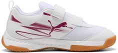 Rückansicht von PUMA Varion II V Jr Hallenschuhe Kinder puma white-berry