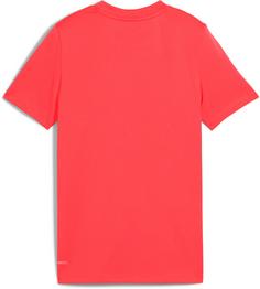 Rückansicht von PUMA TAD ESSENTIALS Funktionsshirt Kinder glowing red-puma white