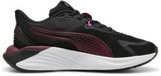 Rückansicht von PUMA PWR Hybrid TR Fitnessschuhe Damen puma black-ruby shimmer-pink pixel