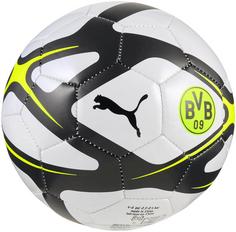 Rückansicht von PUMA Borussia Dortmund Miniball silver mist-puma black
