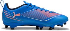 Rückansicht von PUMA ULTRA 6 PLAY FG-AG Jr Fußballschuhe Kinder ultra blue-puma white-glowing red