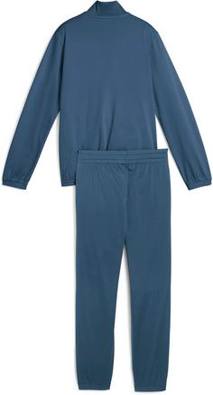 Rückansicht von PUMA Colorblock Trainingsanzug Kinder dark indigo