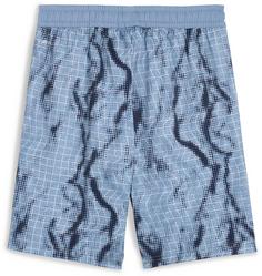 Rückansicht von PUMA TAD ESSENTIALS AOP Funktionsshorts Kinder cool blue