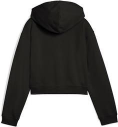 Rückansicht von PUMA ESSENTIALS 2 COLOR Hoodie Kinder puma black-poised pink