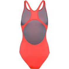 Rückansicht von Arena Team Schwimmanzug Damen bright coral-plum