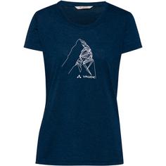 VAUDE Lomasona Funktionsshirt Damen dark sea-white