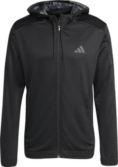 adidas TRAIN ESSENTIALS SEASONALS Kapuzenjacke Herren black