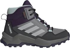 adidas TERREX AX4R R.RDY MID Wanderschuhe Kinder grey three-grey two-semi flash aqua