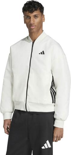 Rückansicht von adidas Stadium Sweatjacke Herren owhite-black